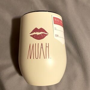 Rae Dunn Wine Glass Muah Insulated Stainless Steel Stemware